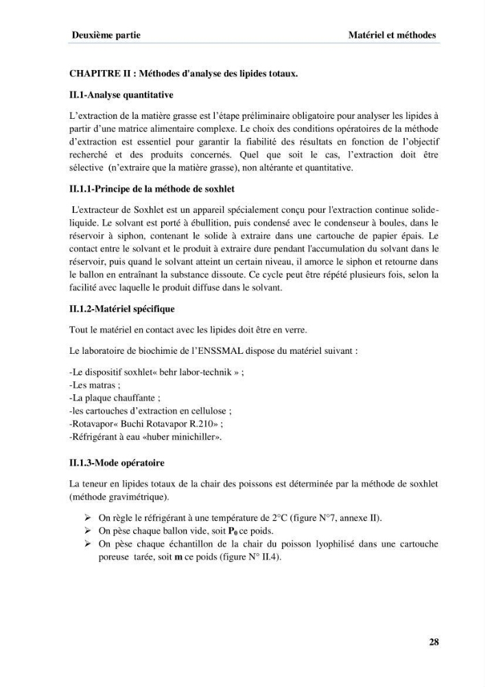 Extraction et identification des lipides à partir de la chair des poissons d\'élevage