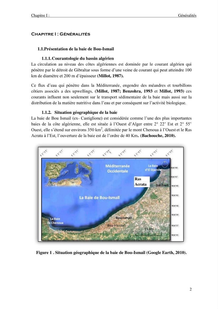 Contribution à l\'étude des crevettes (crustacés décapodes) de la baie de Bou-Ismail