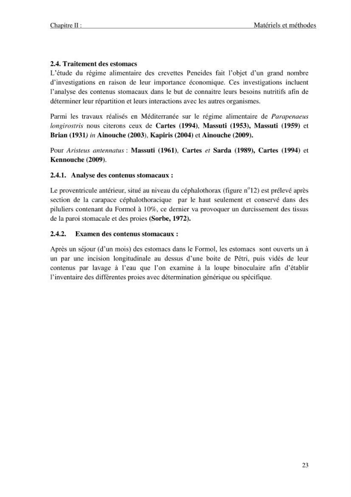 Contribution à l\'étude des crevettes (crustacés décapodes) de la baie de Bou-Ismail