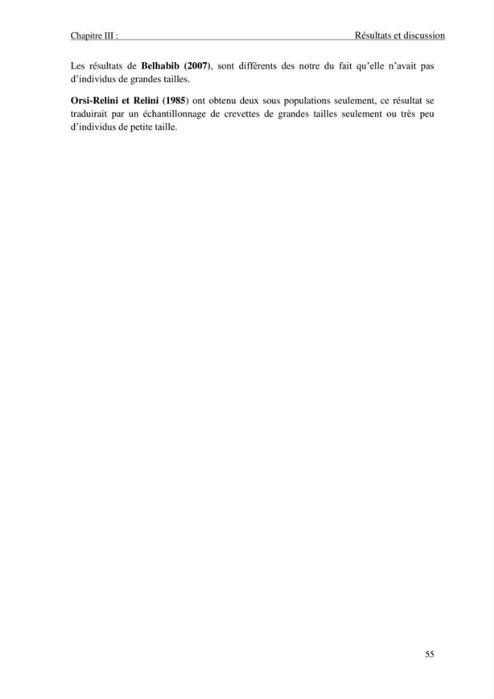 Contribution à l\'étude des crevettes (crustacés décapodes) de la baie de Bou-Ismail