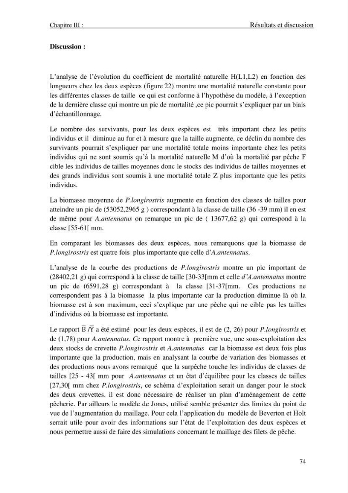 Contribution à l\'étude des crevettes (crustacés décapodes) de la baie de Bou-Ismail