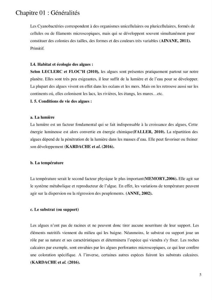 Etude de l\'extraction des composés phénoliques à partir de quelques espèces d\'algue marine