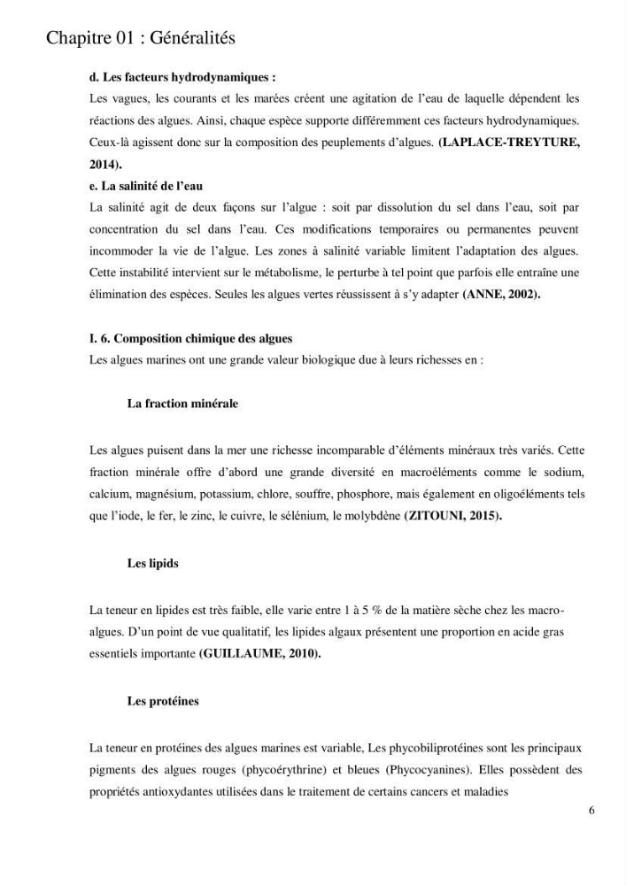 Etude de l\'extraction des composés phénoliques à partir de quelques espèces d\'algue marine