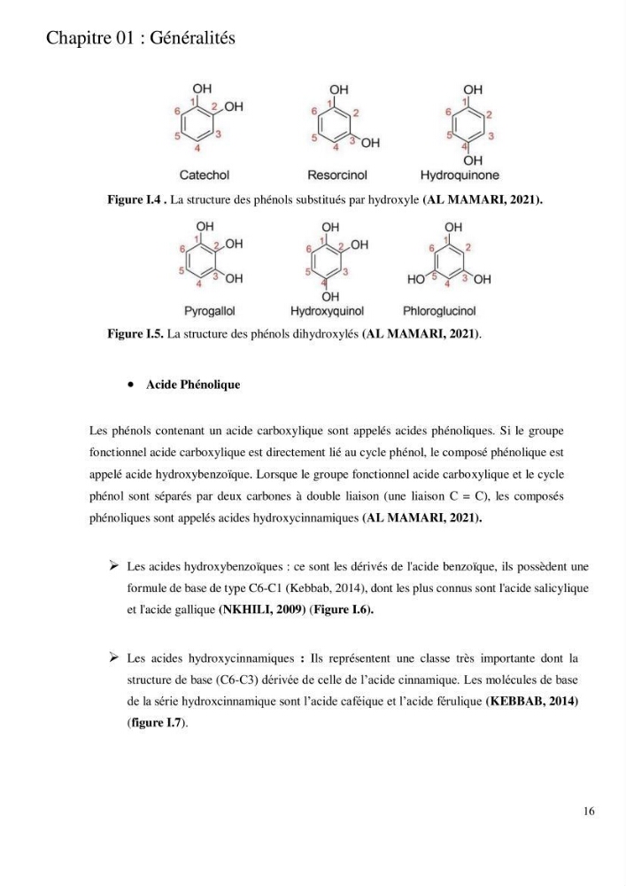 Etude de l\'extraction des composés phénoliques à partir de quelques espèces d\'algue marine