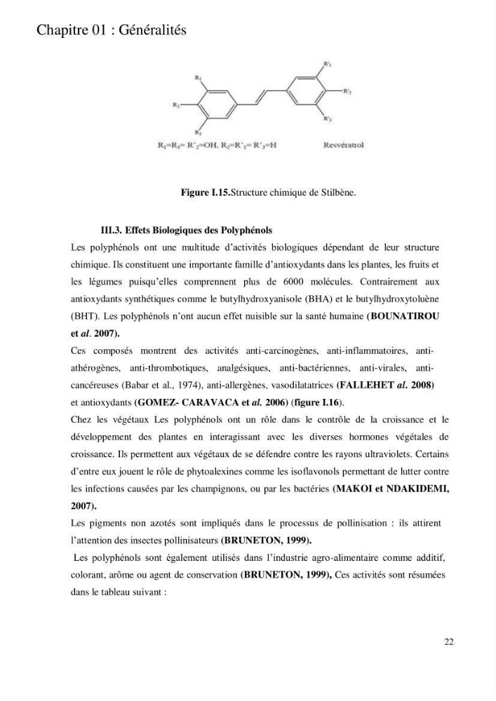 Etude de l\'extraction des composés phénoliques à partir de quelques espèces d\'algue marine