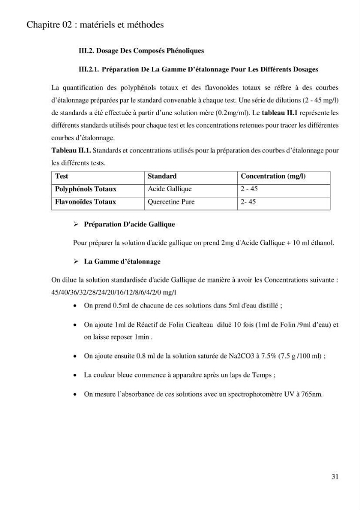 Etude de l\'extraction des composés phénoliques à partir de quelques espèces d\'algue marine