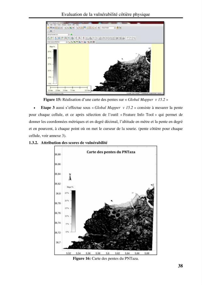 Evaluation de la vulnérabilité côtière du Parc National de Taza (wilaya de Jijel)