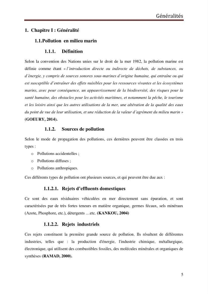 Contribution à l’évaluation de la qualité du milieu marin dans la cote oranaise (Golfe d’Arzew).: