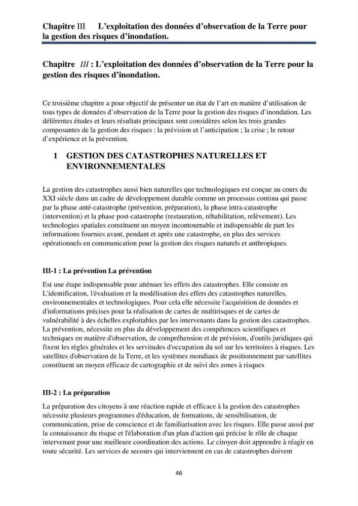 Impact Préliminaire et Analyse des Dégâts d’Inondations Par Imagerie Satellite Via le Logiciel ArcGis dans la willaya de Taref
