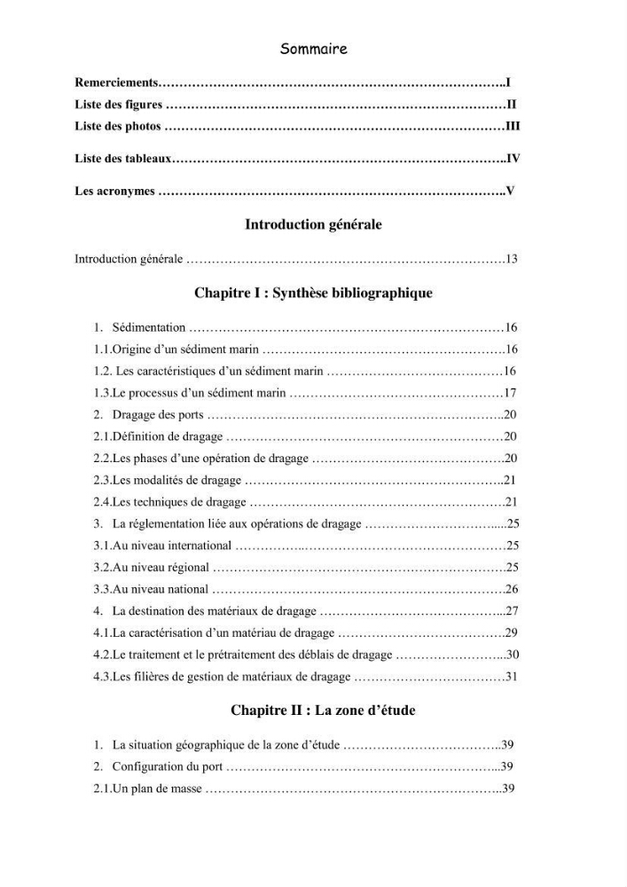 Etude du comportement physique et mécanique des sédiments de dragage pour leur valorisation en techniques routières \"cas du port de Sidi fredj\"