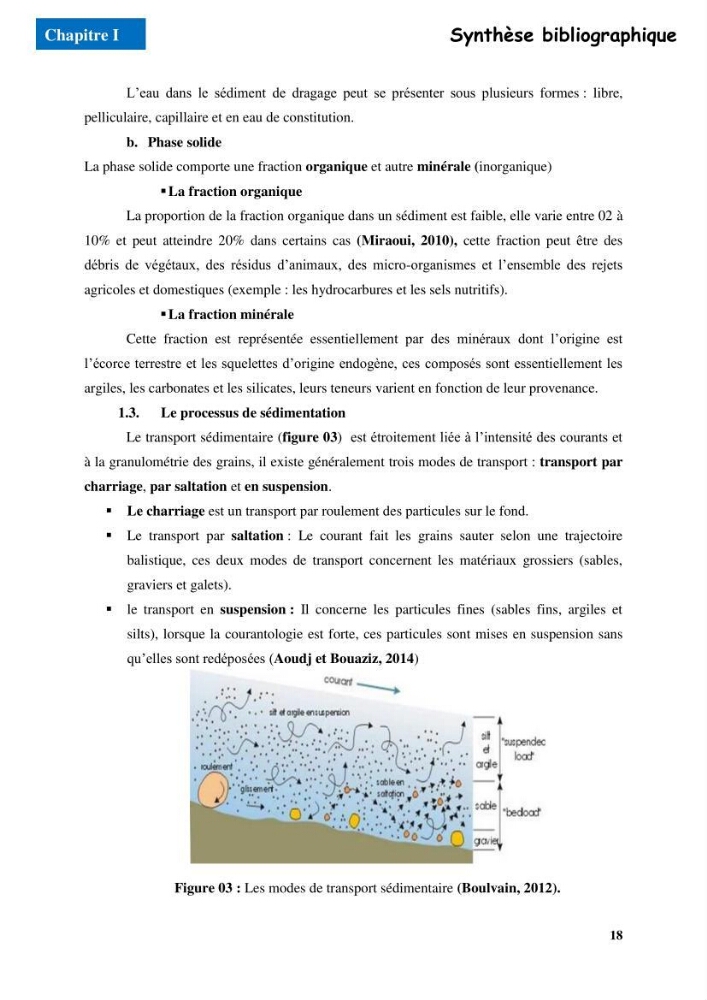 Etude du comportement physique et mécanique des sédiments de dragage pour leur valorisation en techniques routières \"cas du port de Sidi fredj\"
