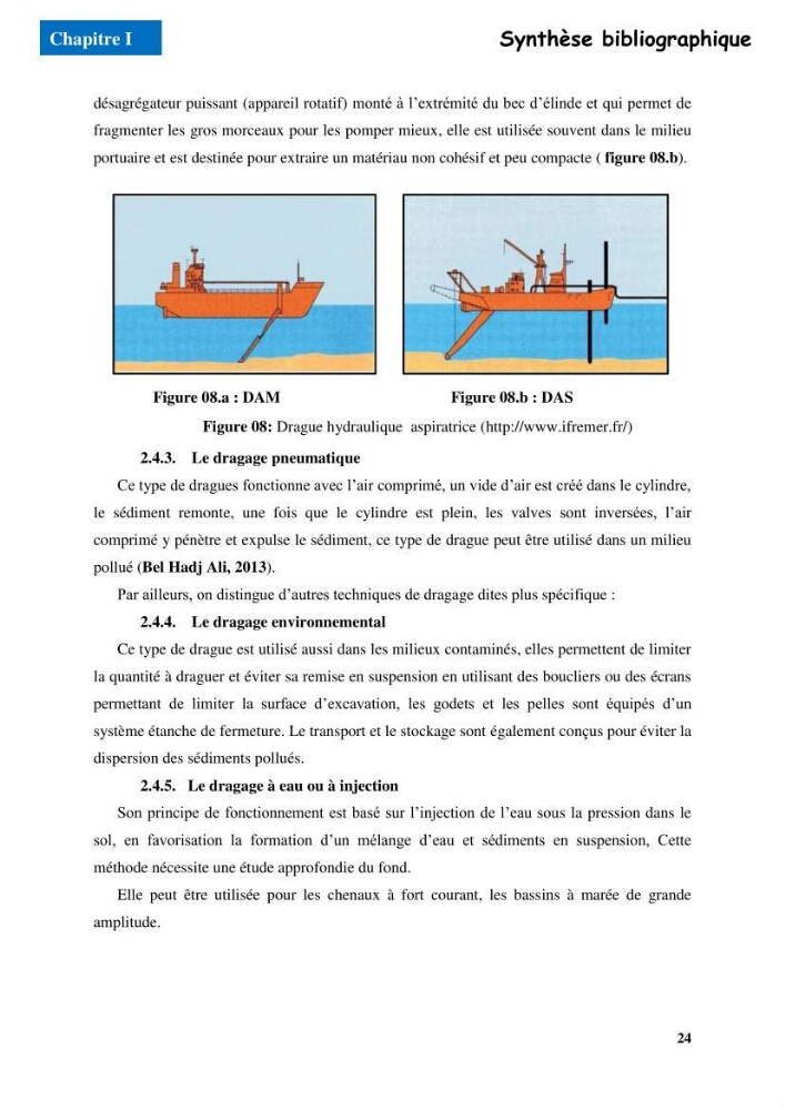 Etude du comportement physique et mécanique des sédiments de dragage pour leur valorisation en techniques routières \"cas du port de Sidi fredj\"