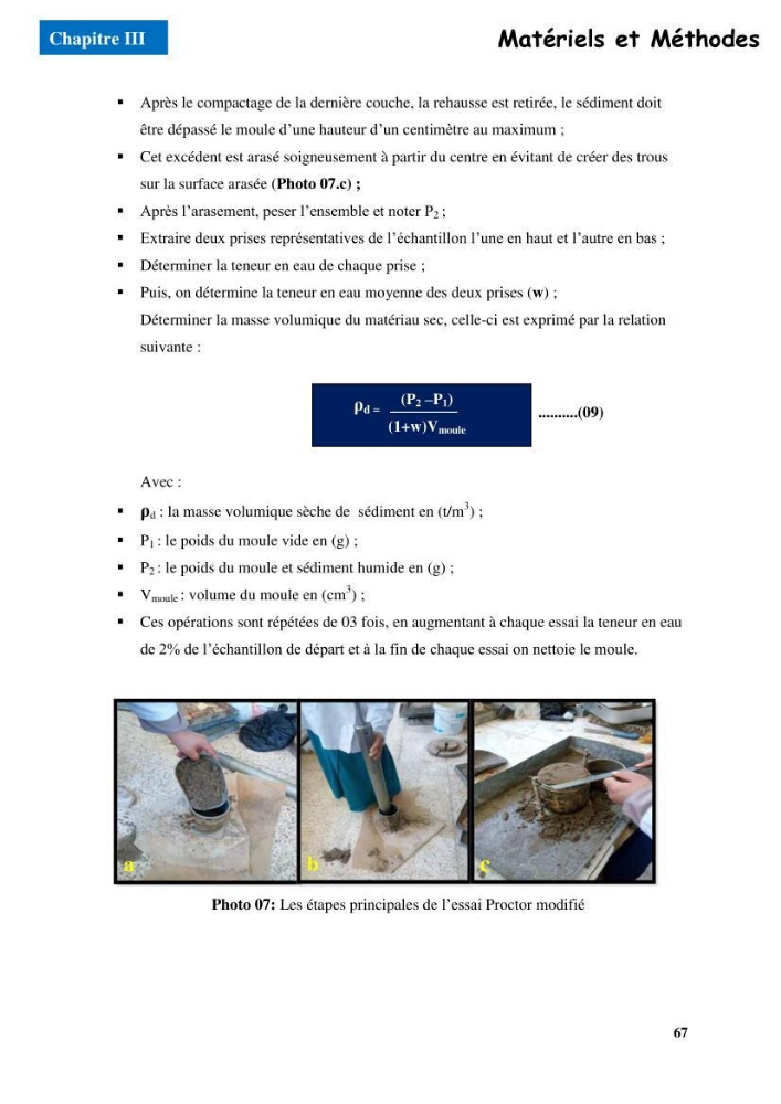 Etude du comportement physique et mécanique des sédiments de dragage pour leur valorisation en techniques routières \"cas du port de Sidi fredj\"