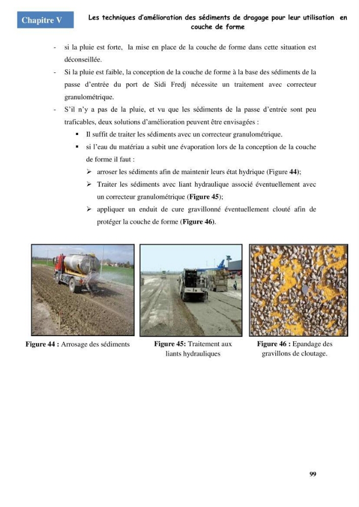 Etude du comportement physique et mécanique des sédiments de dragage pour leur valorisation en techniques routières \"cas du port de Sidi fredj\"