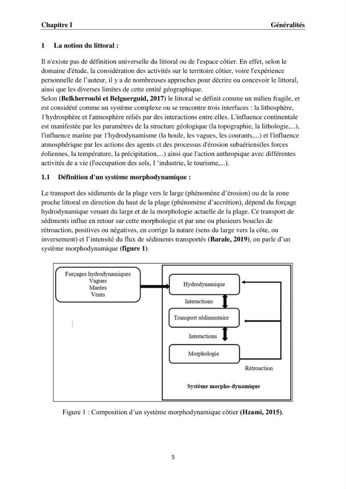 Érosion côtière, submersion marine et changement climatique le long de la baie de Zemmouri, prévision des risques et adaptation