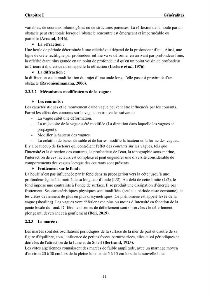 Érosion côtière, submersion marine et changement climatique le long de la baie de Zemmouri, prévision des risques et adaptation