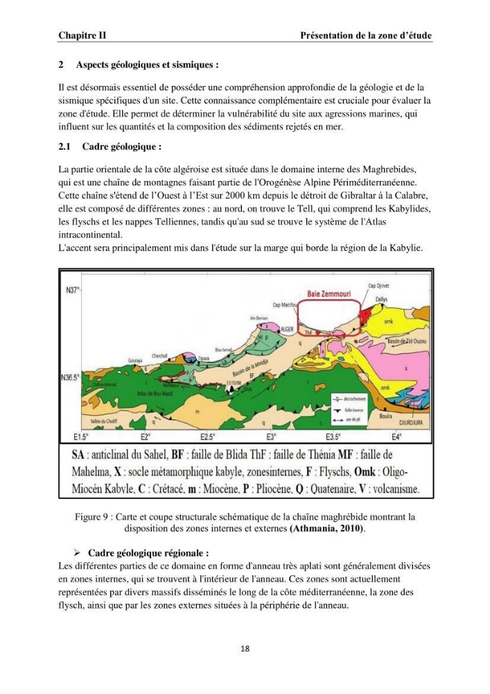Érosion côtière, submersion marine et changement climatique le long de la baie de Zemmouri, prévision des risques et adaptation