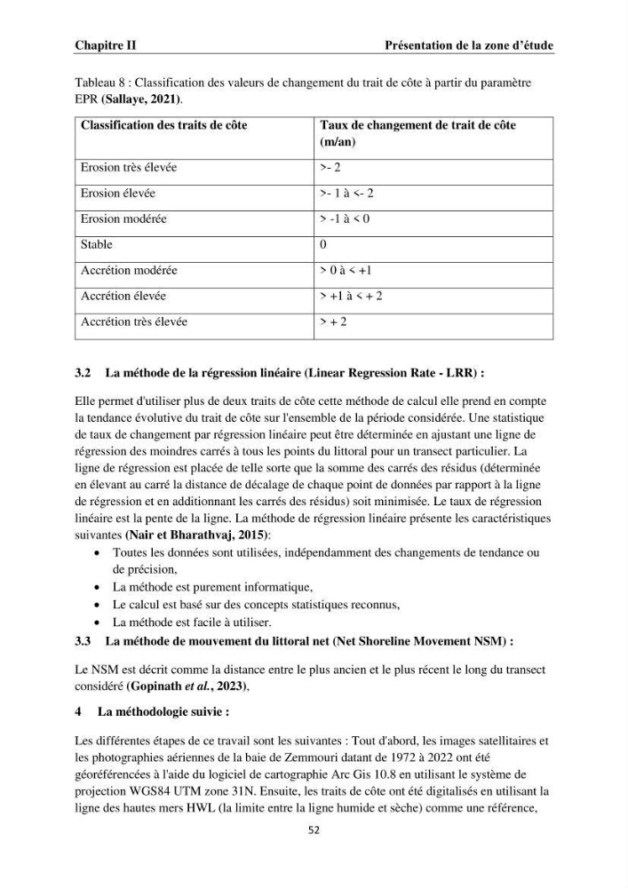 Érosion côtière, submersion marine et changement climatique le long de la baie de Zemmouri, prévision des risques et adaptation