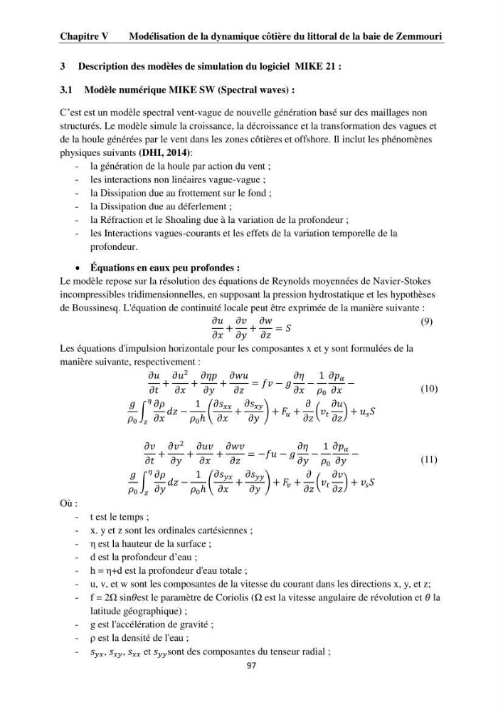 Érosion côtière, submersion marine et changement climatique le long de la baie de Zemmouri, prévision des risques et adaptation