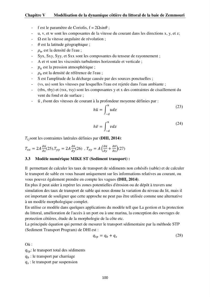 Érosion côtière, submersion marine et changement climatique le long de la baie de Zemmouri, prévision des risques et adaptation