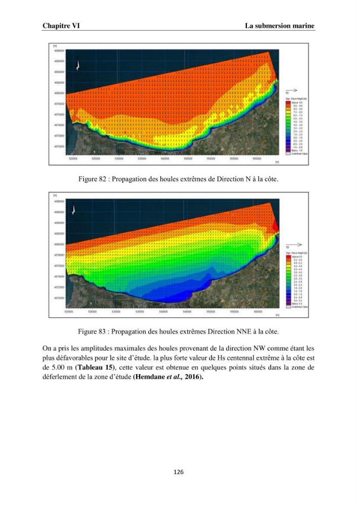 Érosion côtière, submersion marine et changement climatique le long de la baie de Zemmouri, prévision des risques et adaptation