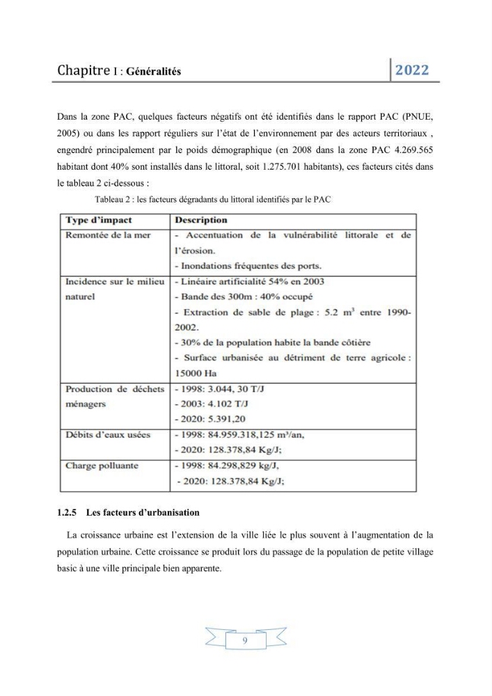 Etude de l\'évolution du littoral par télédetection