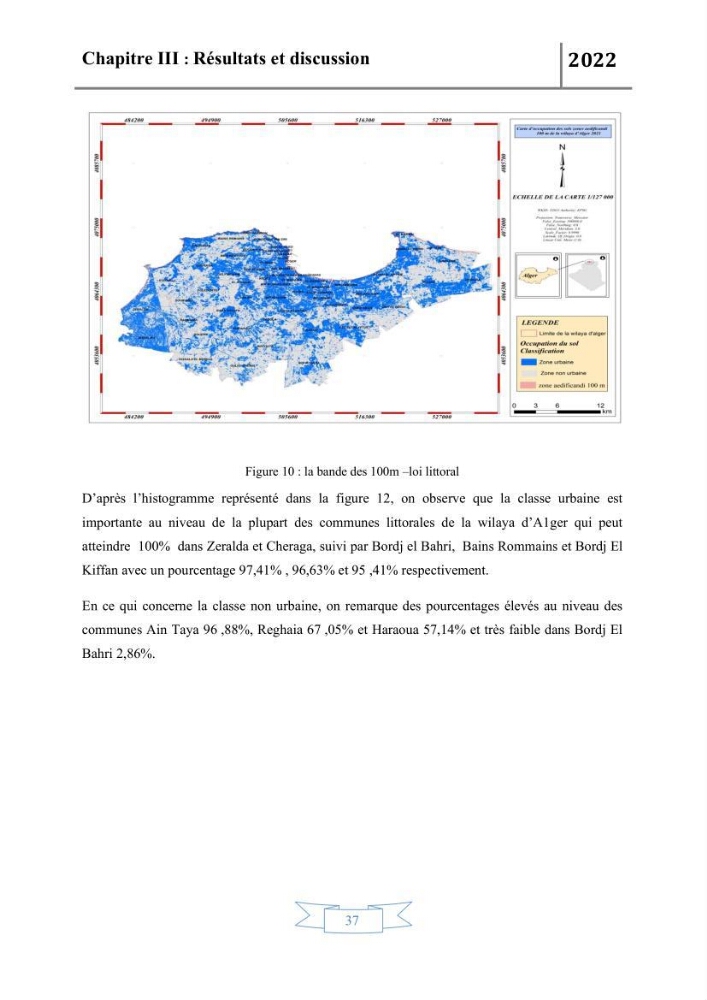Etude de l\'évolution du littoral par télédetection