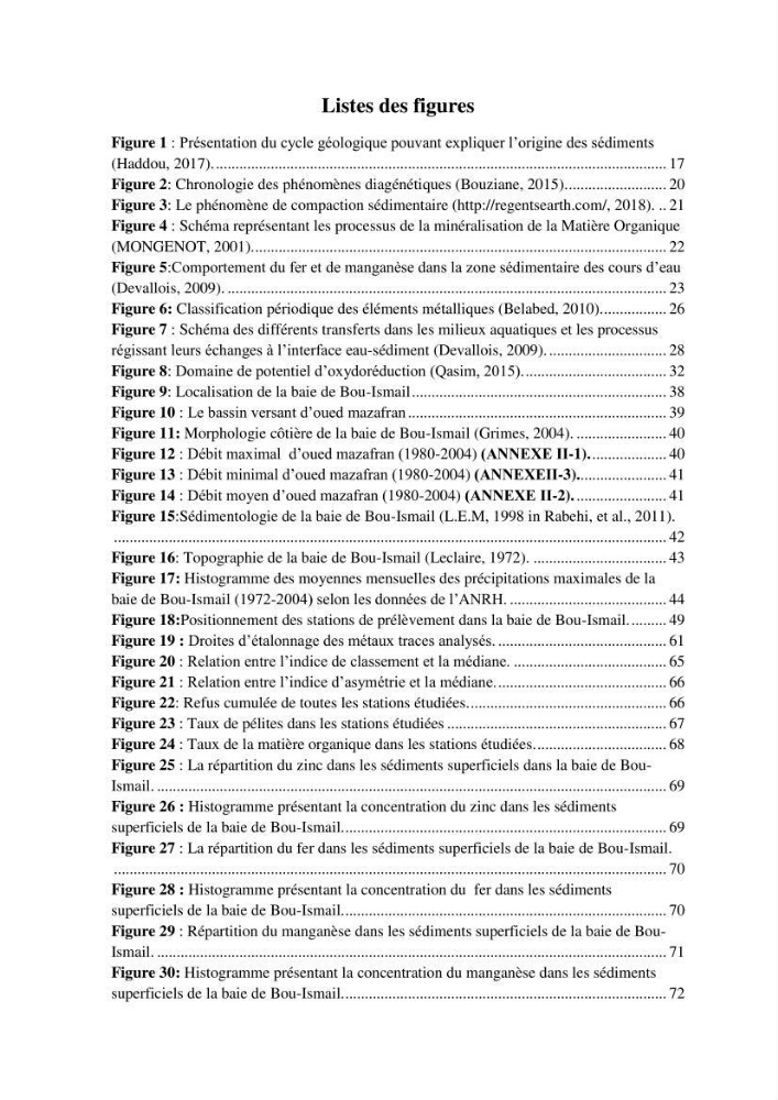 Etude des métaux traces dans les sédiments à l’embouchure métaux traces dans les sédiments à l’embouchure