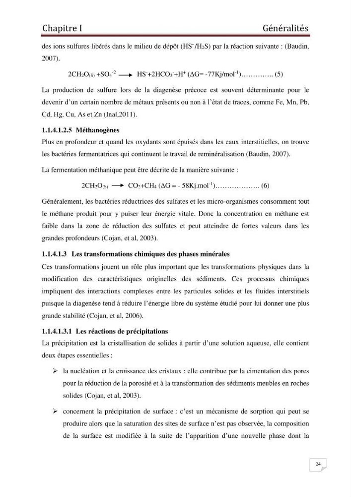 Etude des métaux traces dans les sédiments à l’embouchure métaux traces dans les sédiments à l’embouchure