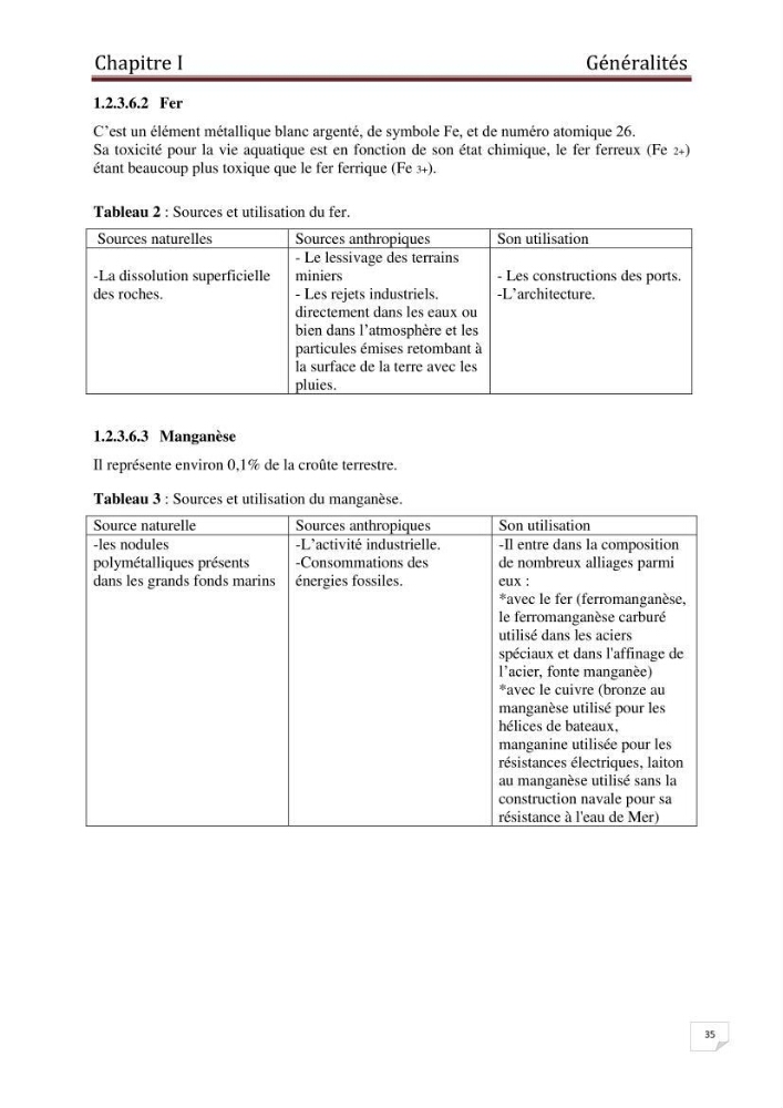 Etude des métaux traces dans les sédiments à l’embouchure métaux traces dans les sédiments à l’embouchure