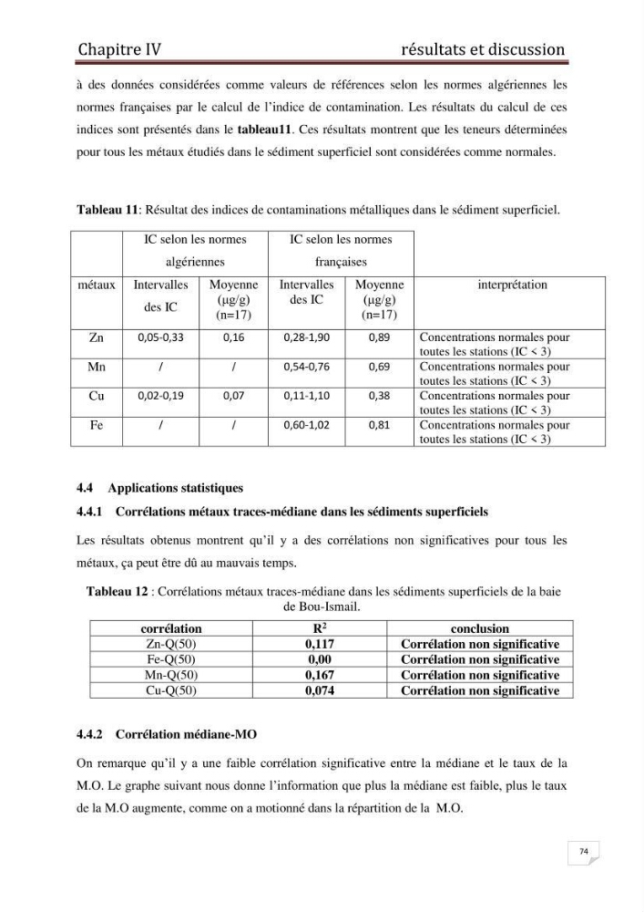 Etude des métaux traces dans les sédiments à l’embouchure métaux traces dans les sédiments à l’embouchure