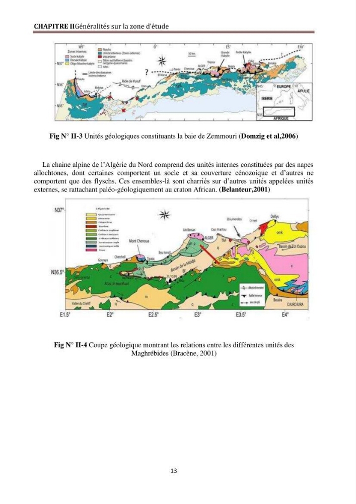 Modélisation de la dynamique et la cinématique à multi échelles du trait de côte et évaluation des zones à risques du littoral centre Algérien