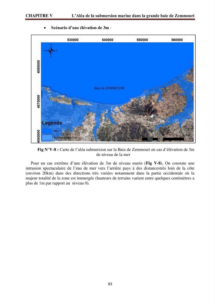 Modélisation de la dynamique et la cinématique à multi échelles du trait de côte et évaluation des zones à risques du littoral centre Algérien