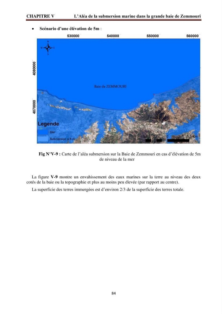 Modélisation de la dynamique et la cinématique à multi échelles du trait de côte et évaluation des zones à risques du littoral centre Algérien