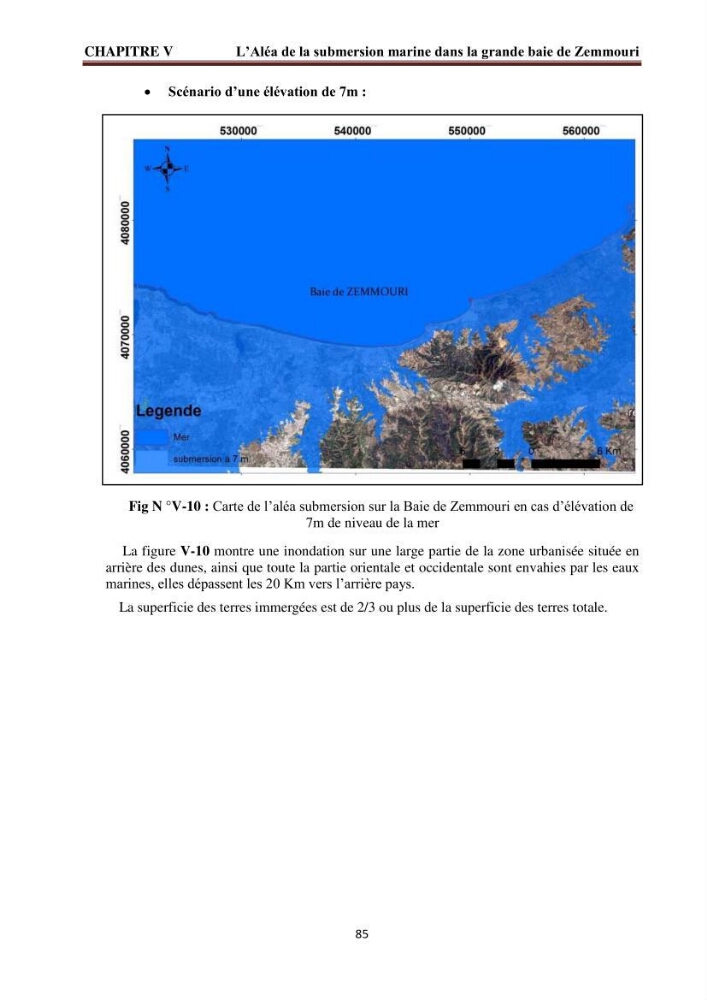 Modélisation de la dynamique et la cinématique à multi échelles du trait de côte et évaluation des zones à risques du littoral centre Algérien