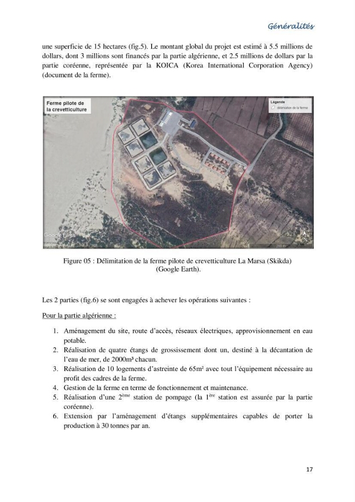Caracterisation de l\'elevage de la crevette Litopenaeus vannamei ( boone,1931) Ferme Pilote la marsa (Skikda):