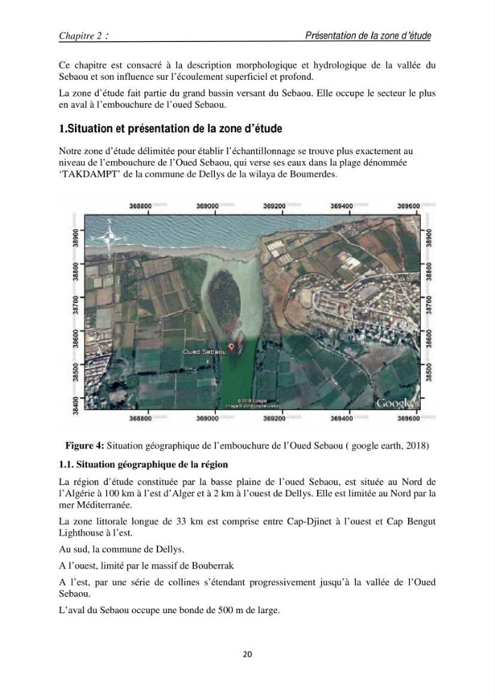 Eléments traces métalliques dans le sédiment marin de la Baie de Zemmouri : (Cas de l’embouchure de l’Oued Sebaou)