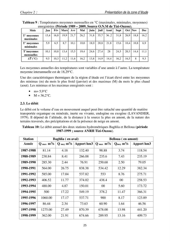 Eléments traces métalliques dans le sédiment marin de la Baie de Zemmouri : (Cas de l’embouchure de l’Oued Sebaou)