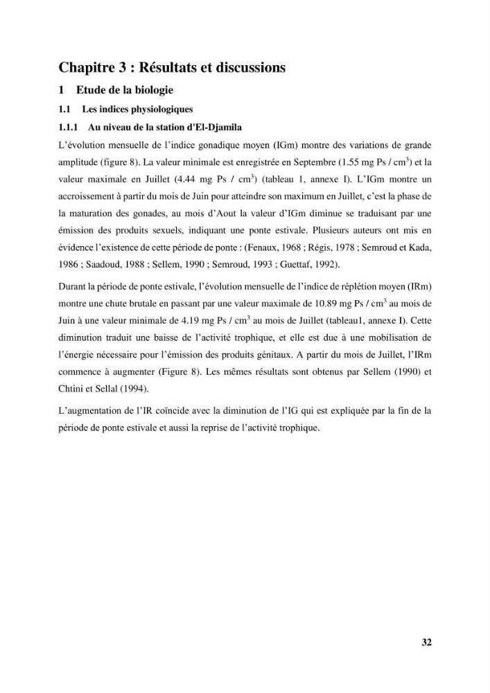 Dynamique,biologie et écologie de l\'oursin comestible Paracentrotus lividus (Lamarc,1816) de la côte algéroise
