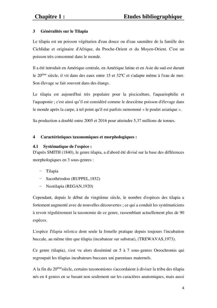 Etude comparative d\'un aliment commercial distribué en poudre et en granulé au cour de l\'élevage du tilapia du Nil ( tilapia nilotica)