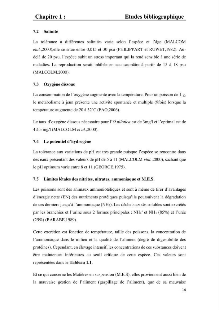 Etude comparative d\'un aliment commercial distribué en poudre et en granulé au cour de l\'élevage du tilapia du Nil ( tilapia nilotica)