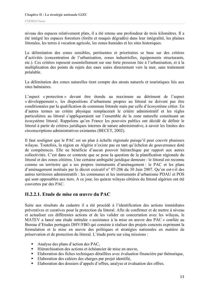Essai de compréhension du contexte GIZC en Algérie