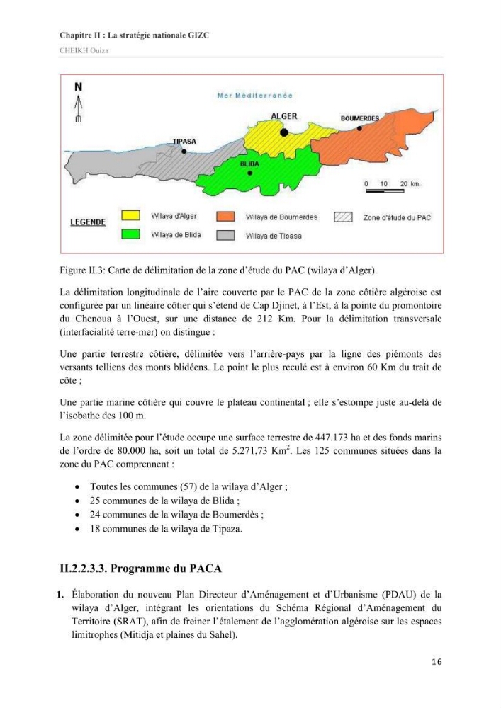 Essai de compréhension du contexte GIZC en Algérie