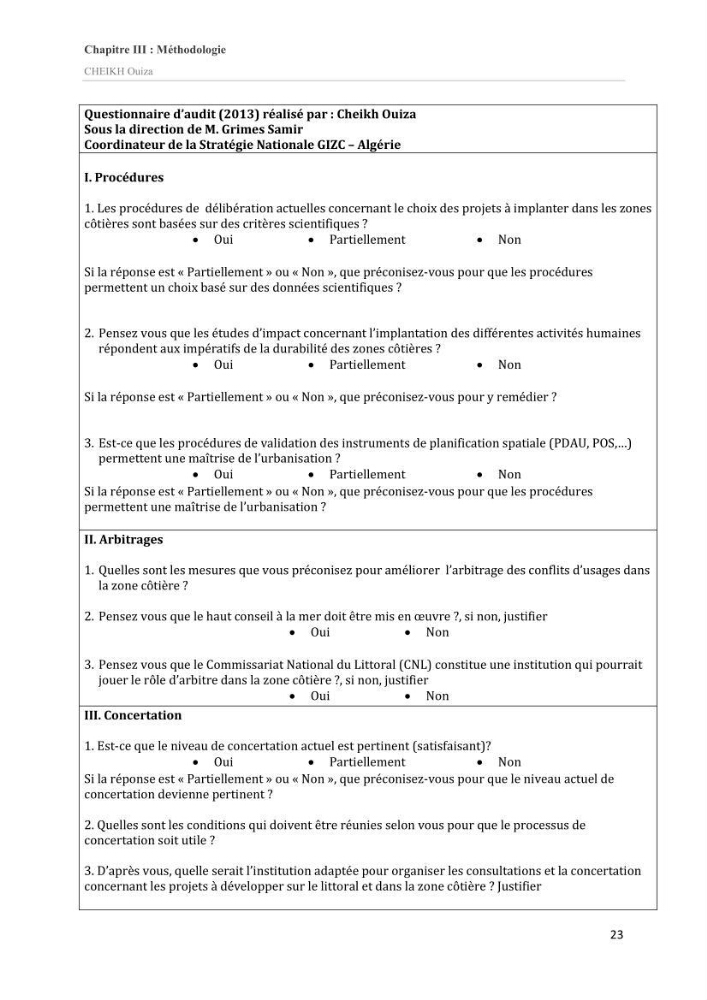 Essai de compréhension du contexte GIZC en Algérie