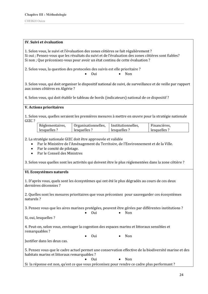 Essai de compréhension du contexte GIZC en Algérie