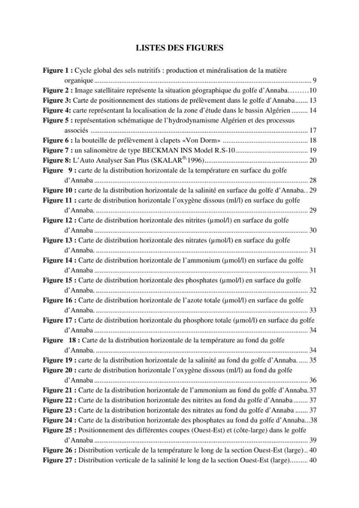 Les métaux traces dans les sédiments de la baie de Bou-Ismail: surveillane de la pollution et étude des processus géochimiques
