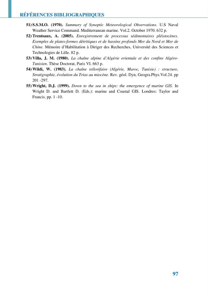 Etude géomorpho-sédimentaire de la zone côtière du parc National de Taza