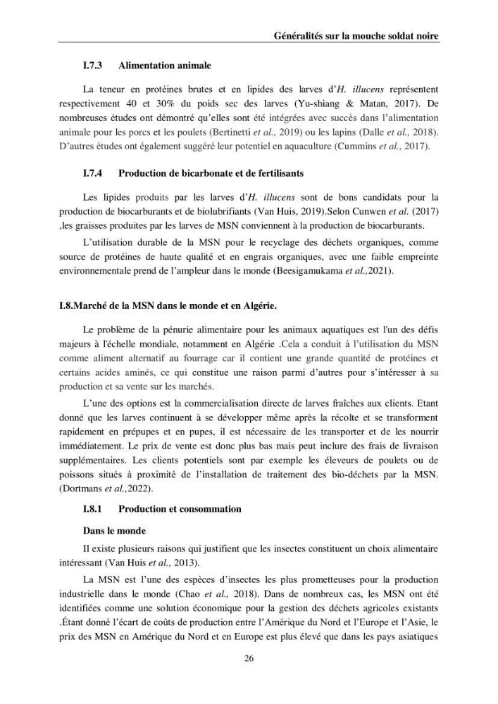 Incorporation de la farine d\'insecte (Hermetia illucences ) dans l\'alimentation des poissons