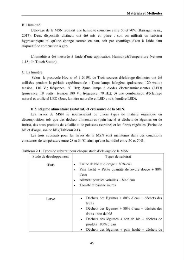 Incorporation de la farine d\'insecte (Hermetia illucences ) dans l\'alimentation des poissons