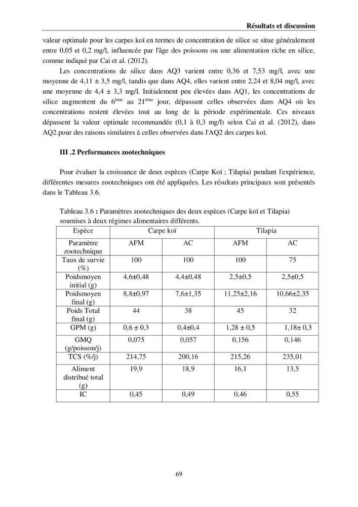 Incorporation de la farine d\'insecte (Hermetia illucences ) dans l\'alimentation des poissons